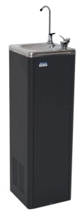 Aqua Wise M Series 26L/h chilled drinking fountain with non-filtered bubbler and glass filler for commercial workplaces, schools and public facilities.