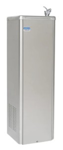 Aqua Wise M Series 26L/h stainless steel filtered chilled drinking fountain with bubbler only for commercial workplaces, schools and public facilities.