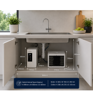 4-in-1 instant boiling and chilled filtered water tap system